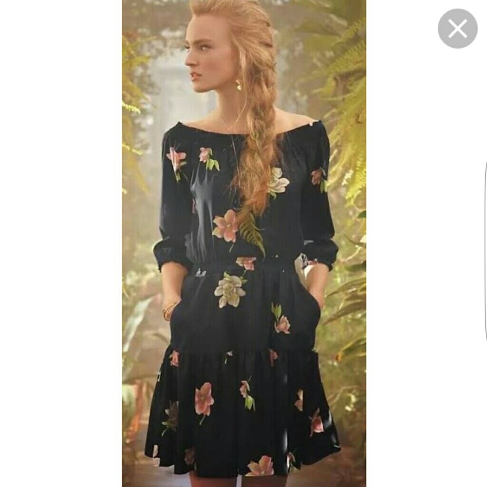 Anthropologie Lolanthe off the shoulder dress